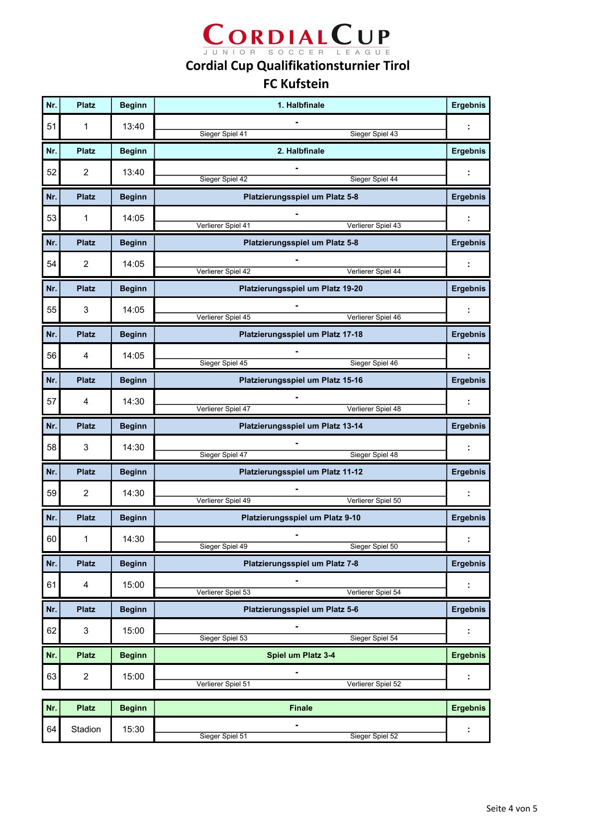 Spielplan Seite 4